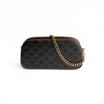 Celine Clutch with Chain in Triomphe Canvas and Lambskin / MULTI BAG in Triomphe Canvas and Calfskin